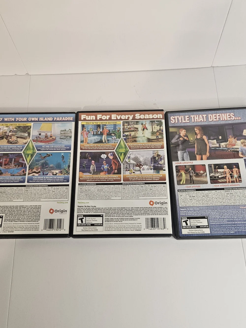 Diesel The Sims 3 Collection - White and Blue Covers